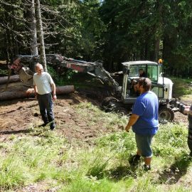 Österreichischer Touristenklub ÖTK Sektion Neunkirchen-Alpkogelhütte_Baggerarbeiten-Neubau Ausschank_20190621