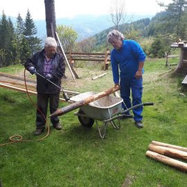 Arbeitseinsatz Alpkogelhütte