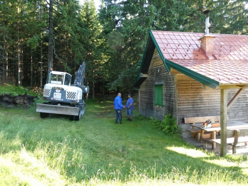 OeTK-Neunkirchen-Alpkogelhütte Baggerarbeiten 20190621-005