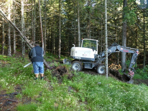 OeTK-Neunkirchen-Alpkogelhütte Baggerarbeiten 20190621-012